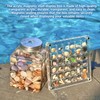 SSKHE 36 Grids Acrylic Magnetic Seashell Display Box, Clear Mini
