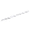 Spiral Binding Coils Durable Plastic Spines for Stationery Work (Transparent)