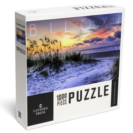 Lantern Press 1000 Piece Jigsaw Puzzle, Biloxi, Mississippi, Sunrise Beach Scene