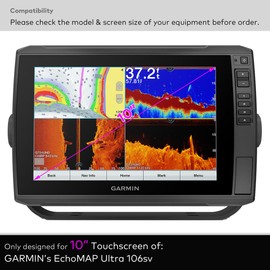 INNOSURE [2-PACK] Tempered Glass Screen Protector for Garmin EchoMAP Ultra 102SV 105SV 106SV, Ultra 2 102SV 105SV 106SV 10 Inch Fishfinder Touchscreen Accessories Anti Glare (Matte)