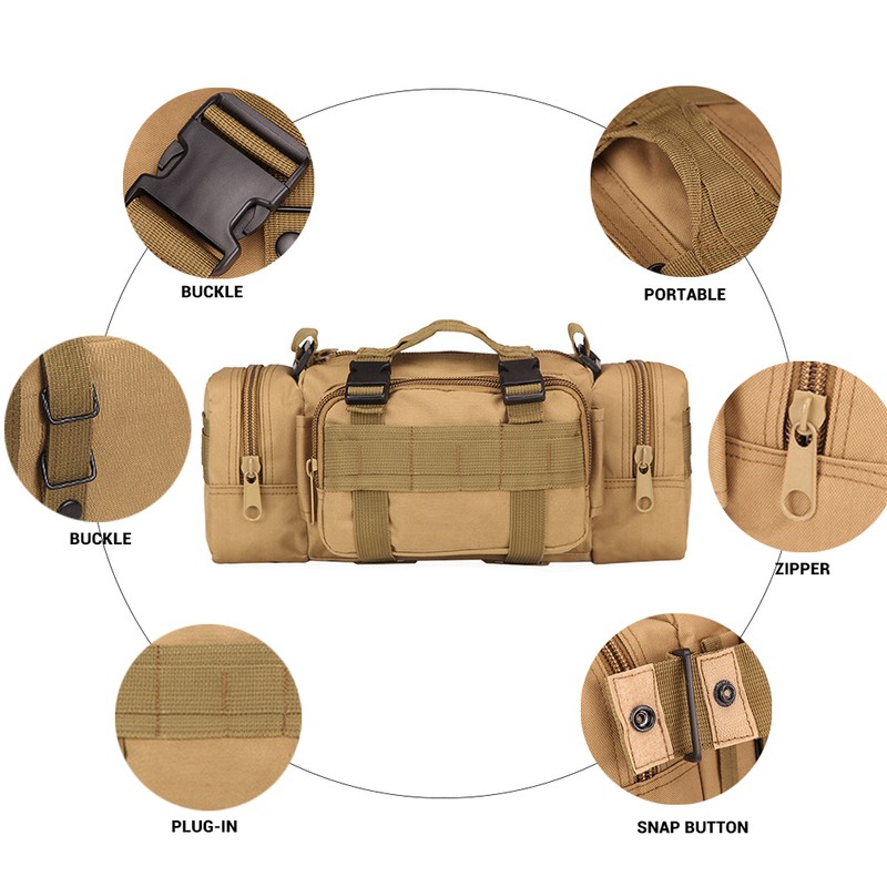 Outdoor Climbing Waist Bags Military Bag Oxford Camping Pack Hiking