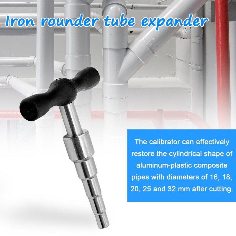 Metal Calibration Mandrel, (16/18/20/25/32 mm) Multi-Calibration Universal Pipe Expander, Deburring