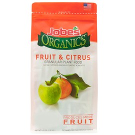 Jobe’s Organics Granular Garden Fertilizer, Easy Plant Care Fertilizer for Fruit and Citrus Plants and Trees, 4 lbs Bag