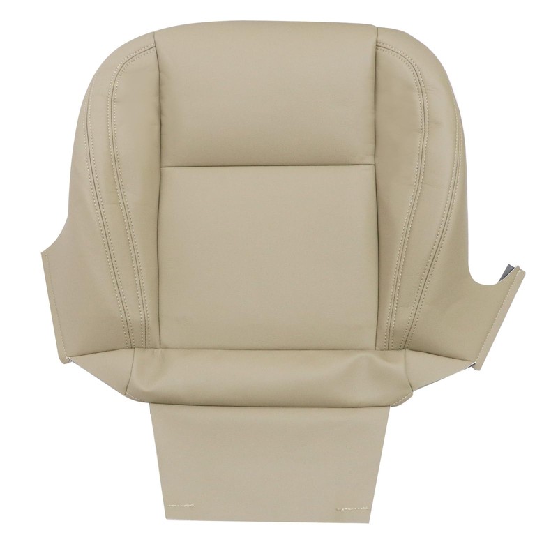 NLQR Front Driver Bottom Replacement Seat Cover Ivory Microfiber Leather