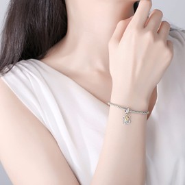 sam panda 925 Sterling Silver Charm Bead For European Bracelets