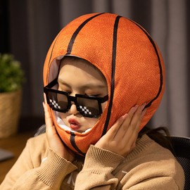 Haberry Basketball Halloween Cosplay Headgear Cute Mascot Costume Hat for Events and School Festivals (Basketball)