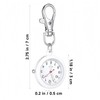 LAoabyoe Clip On Nurse Watch with Second Hand, Glow in