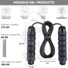 Cuerda para saltar con peso integrado mango antideslizante tamaño ajustable
