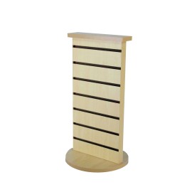 FixtureDisplays 2-Sided Slatwall Counter Spinner Display Rack Gifts Display Jewelry Rack Stand
