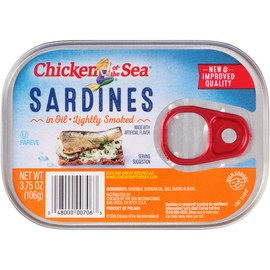 Chicken Of The Sea Smoked Sardines in Oil, 3.75 Ounce -- 18 per case.