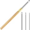 WILLBOND 4 Pieces Punch Needle Kit 1 Piece Wooden Handle