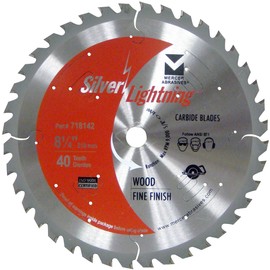 Mercer Industries 718142-8-1/4" x 5/8"<> 40-Tooth Carbide Blade for Wood (Fine Finish)
