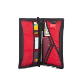 Manhattan Portage Sundrome Passport Case – Travel Wallet for Passport Cards Cash & Essentials In Durable 1000D CORDURA® Reflective Trim Multiple Pockets & Slots (Navy)