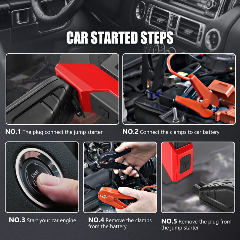 ‎DNA MOTORING TOOLS-00214 12V 1500A 15000 mAh Multi-Function Portable Car