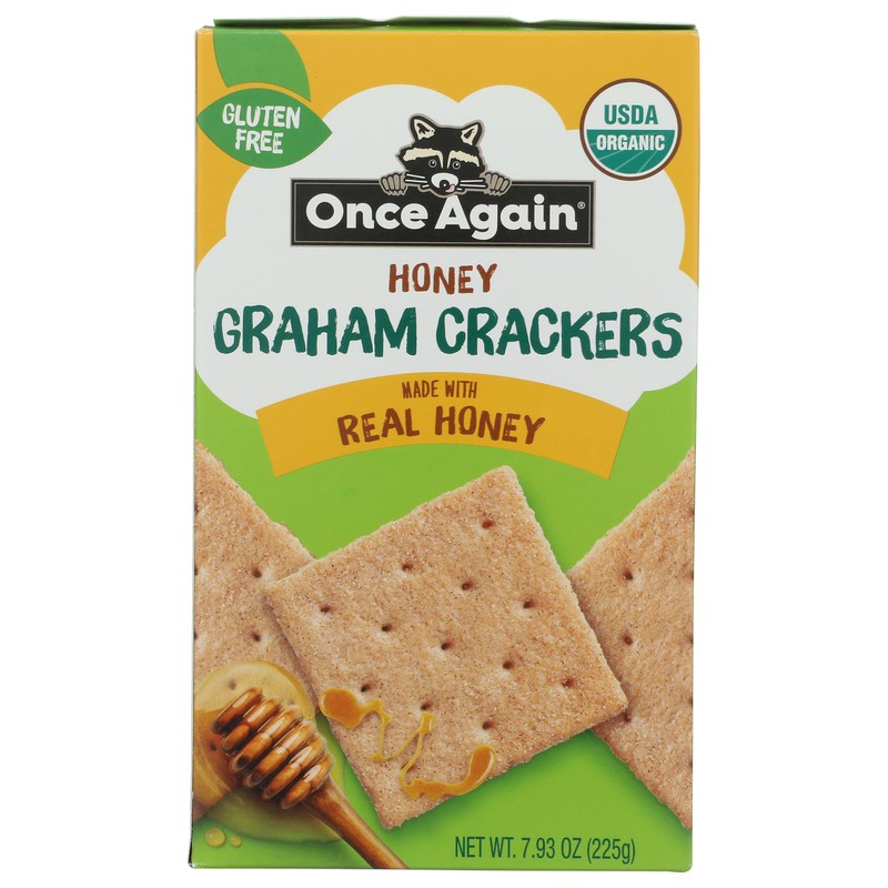 ONCE AGAIN Organic Honey Graham Crackers, 7.93 OZ