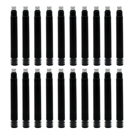 Ink Cartridges Black Color for Fountain Pen - Jinhao Fountain Pen Black Cartridge for Jinhao,Fuliwen,Baoer and Duke Pen with International Standard 2.6mm Bore Diameter of 20 PCS