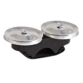 Tambourine, Tambourines For Adults With Black and Silver Color Wood + Metal For Picnic, Camping, Live Performance or Studio