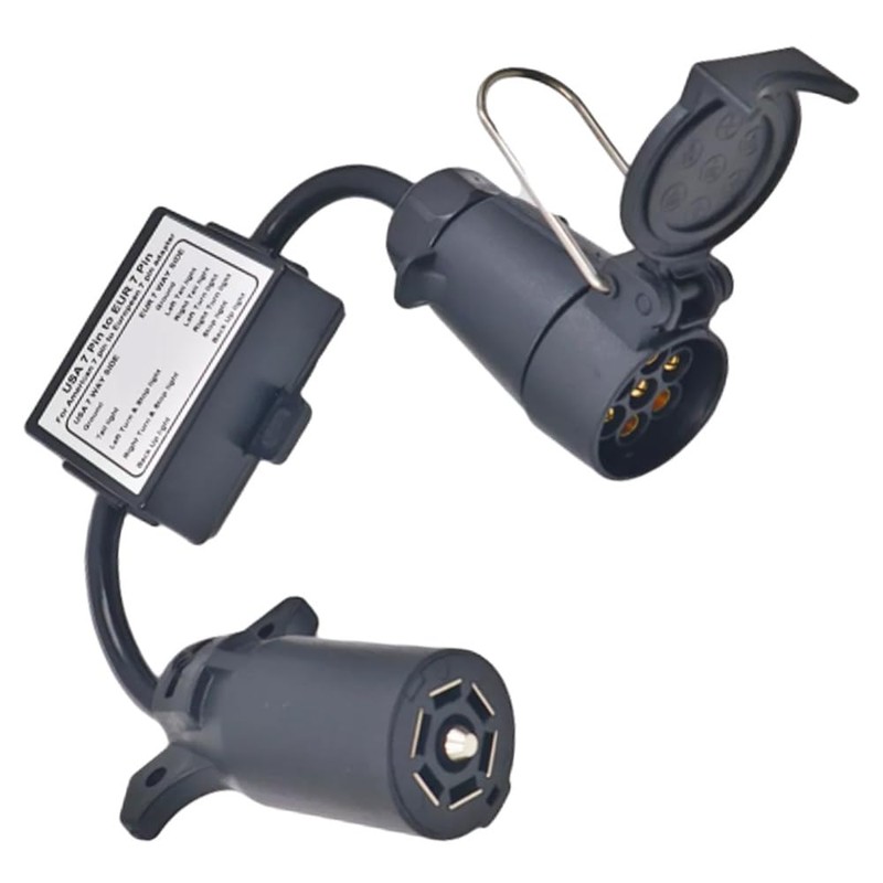 MACHSWON USA to EU Trailer Light Converter, 12V DC Trailer