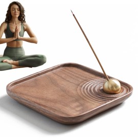 YanBous Magnetic Wooden Incense Holder - Zen Style Incense Holder for Relaxing Atmosphere, Ideal for Home Decoration, Aromatic Experience for Meditation and Yoga