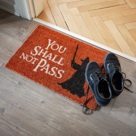 getDigital Doormat You shall not pass - Carpet Entrance Rug Front Door Welcome Mat - Made from coco coir fibers - Orange-Brown, 23.62 x 15.75 inch