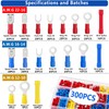Tnisesm 300PCS Insulated Wire Crimp Connectors Assortment Kit with Ring,