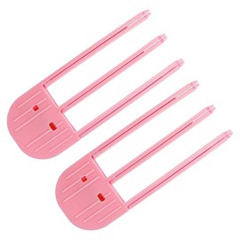 Hair Root Lifting Comb Set,2 Piece 3-Tooth Volumizing Clips,Wind Shaping Styling Combs,No-Trace hair Root Lifting Clips,Hair Root Fluffy Clip Teeth High Skull Volumizer Comb,Pink