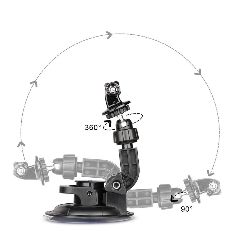 HSU Suction Cup Mount Compatible with GoPro and DJI Osmo