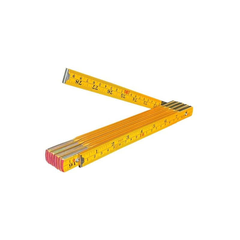 Binzer Folding Ruler, Foldable Ruler, Wooden Stick Ruler, Folding Yard