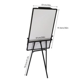 Tripod Writing Board Magnetic Whiteboard Easel Height Adjustable Whiteboard Portable Dry Erase Board for School Office and Home