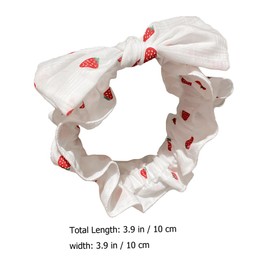 Elastisches Haarband für Damen, Erdbeermotiv, zum Waschen des Gesichts, Make-up und Dekoration, bequem und modisch
