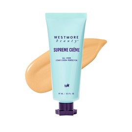 Westmore Beauty Supreme Creme All-Over Complexion Perfector – Long-Lasting CC Cream Foundation - Waterproof & Transfer-Resistant Skin Tint - 3.3 Oz (Light)