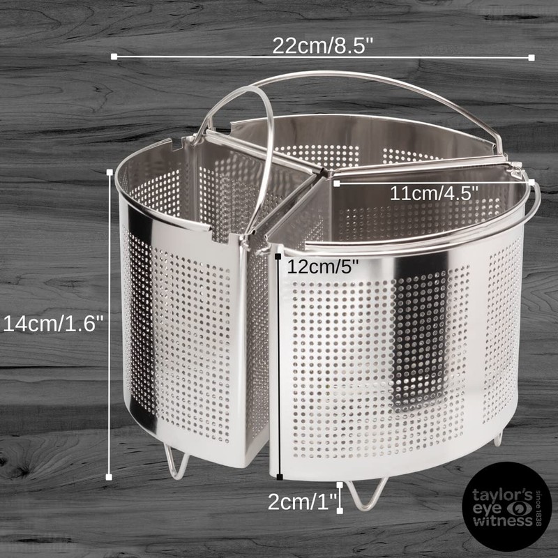 Family Saucepan Triple Divider Separator Set - Saves Cooking Space
