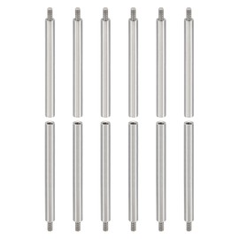 PATIKIL 12pcs M3 Standoffs, M3 50+6mm Spacer Standoffs Steel Threaded Standoffs Screws Kit 3mm ID 5mm OD Metric Male Female Thread Adapters for Circuit Board PCB RC Drones Motherboard