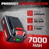2P 7000mAh Lithium Repalcement for Black and Decker 20V Battery