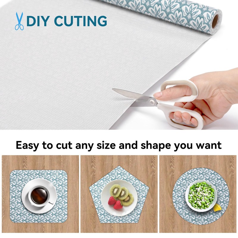 12" W x 240" L Floral Drawer and Shelf Liner
