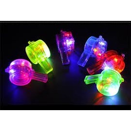 LED Flashing Multicolour Whistle Necklace