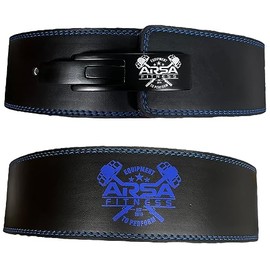 Arsa Fitness Weightlifting Adjustable Lever Belt for Men & Women Real Cow Hide Leather for Powerlifting Back Support Workout Deadlifts Squats 10MM Thickness 4" Width (SMALL)