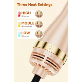 WINBBY Blow Dryer Brush, Hair Dryer Brush - 1400W Hot Hair Brush Styler, One-Step Volumizer - 4 in 1 Brush Blow Dryer with Negative Ion, 3 Heat Settings for Frizz-Free Styling