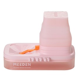 MEEDEN Art Watercolor Paint Set, 48/96 Vivid Colors in Portable Box, Detail Paint Brush Included, Gift:_Pink Brush Washer