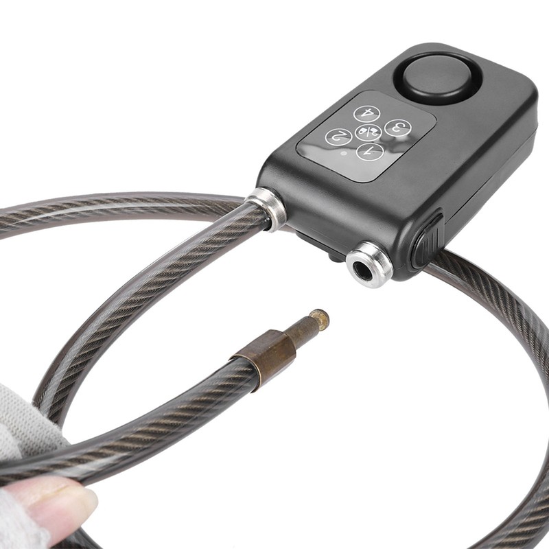 110dB Smart Waterproof Password Bicycle Lock Anti theft Alarm Lock