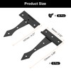 sourcing map 4 Inch Door Tee Hinge, 6Pcs t Strap