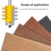 MEANLIN 3PCS Reversible Finger Joint Router Bit & Tongue and