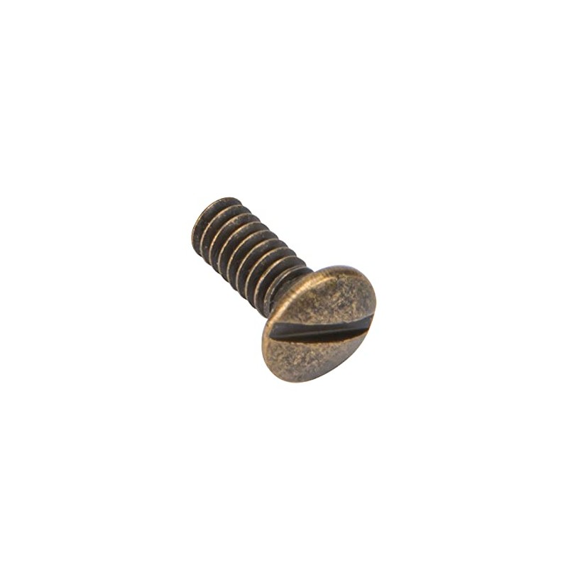 Henne Bery 3/8" Long 6-32 Thread, Oval Head Milled Slot