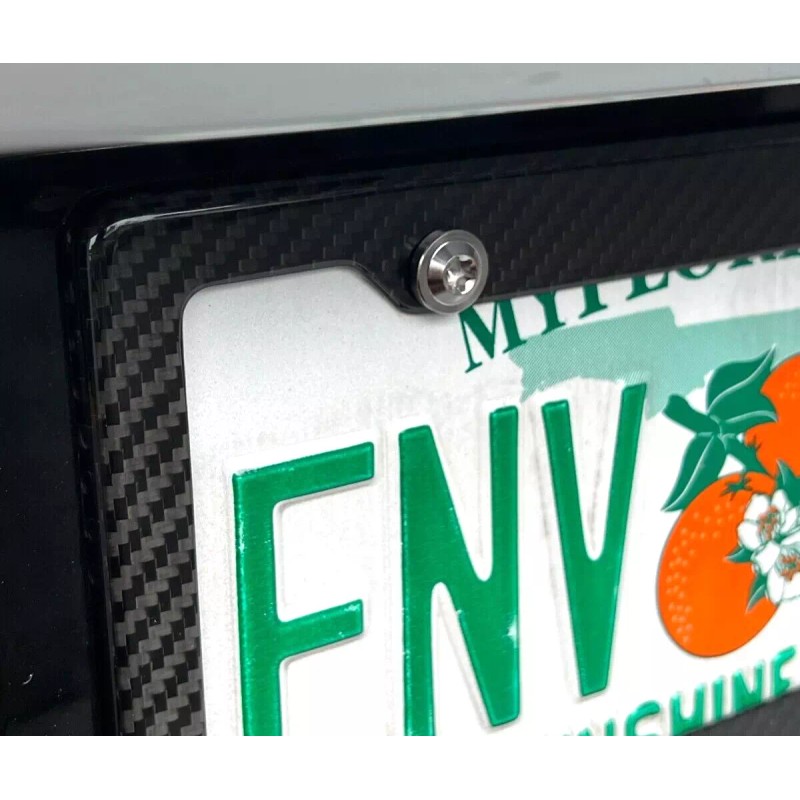 Blackworks Racing 4 TITANIUM SILVER LICENSE PLATE ANTI THEFT SECURITY