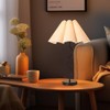 KUNJOULAM Small Table Lamp, Bedside Nightstand Lamp with Umbrella Form