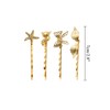 inSowni 30 Pack/15 Pairs Gold Metal Alligator Hair Clips Barrettes