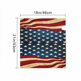 Numland America Flag Magnetic Anti-UV 100% Polyester Standard Size 21x18 in Oxford Garden,Postbox Letterbox Cover