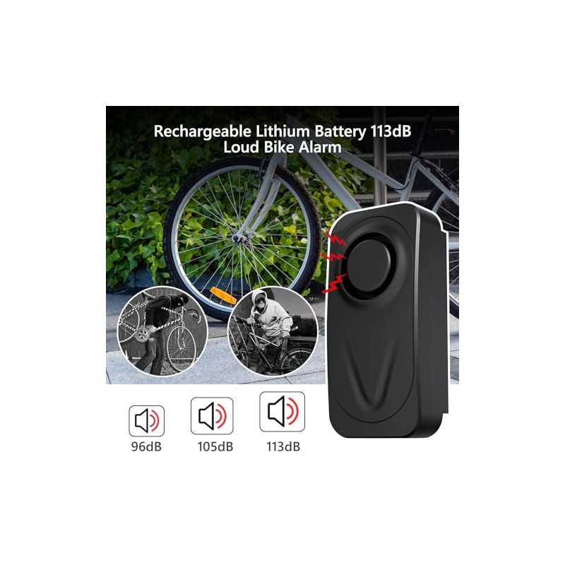 Bicycle Alarm System with Remote Control, Bicycle Alarm Systems 110-130
