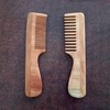 Set of 2 Combs Made of Pure Neem Wood with