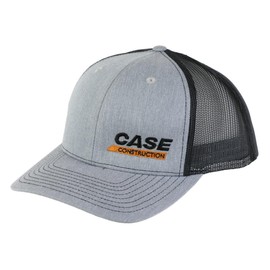 Case IH Construction Heather Richardson Trucker Cap with Mesh Back 640554 - Grey, One Size